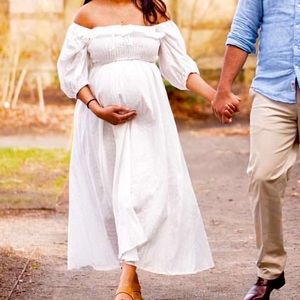 Off the shoulder  white dress